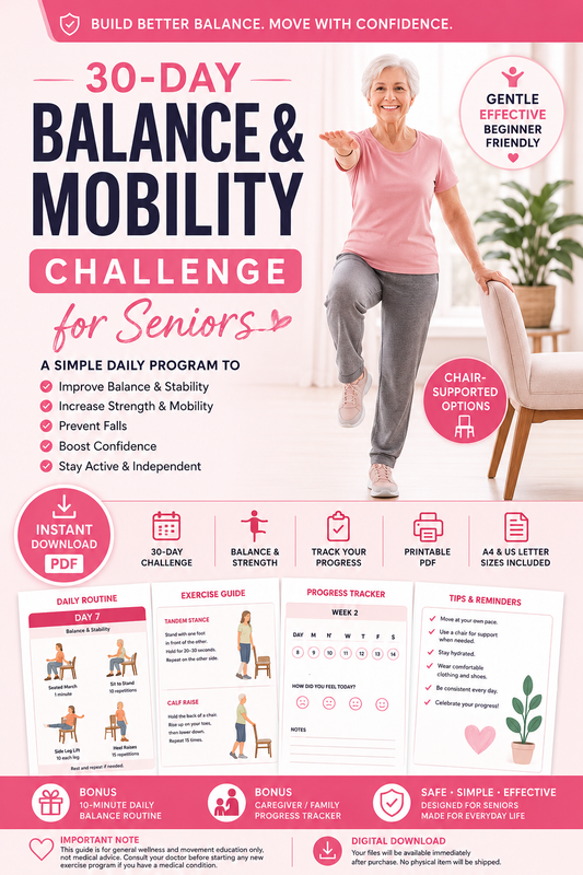 30-Day Balance & Mobility Challenge for Seniors